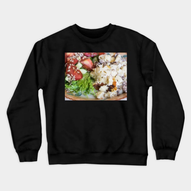 Casserole with Salad Crewneck Sweatshirt by ansaharju